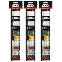 Eureka Extra Wide Die Cut Deco Trim Packs, 37’ x 3-1/4", Star Wars, Set Of 3 Packs