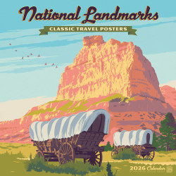 2026 Willow Creek Press Scenic Monthly Wall Calendar, 12" x 12", National Landmarks (ADG), January To December, 52105