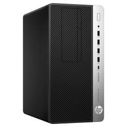 HP ProDesk 600 G5 Refurbished Minitower Desktop PC, Intel® Core™ i5-9500, 16GB Memory, 500GB Solid State Drive, Windows® 10 Pro, OD1-1309