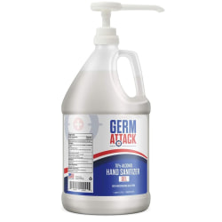Germ Attack® Antibacterial Gel Hand Sanitizer, Unscented, 1 Gallon Pump Bottle