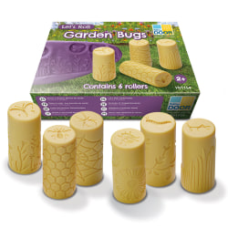 Yellow Door Let's Roll Rollers, 3" x 1-1/4", Garden Bugs, Grade Pre-K To K, Set Of 6 Rollers