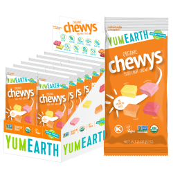 YumEarth Organic Chewys, 2.0 Oz, Box Of 12 Packs