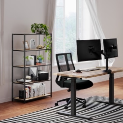 VARI 5-Tier Open Shelf, 55-1/2"H x 30-1/2"W x 13-1/2"D, Reclaimed Wood