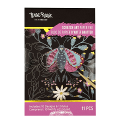 Brea Reese Mini Scratch Art Pad Set, Lunar, 3-1/2" x 5-1/2", Total Qty 1