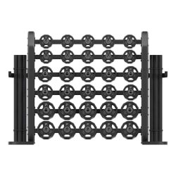 Power Systems Denali Series Cardio Pump Storage with 20 Sets, Black, Total Qty 1