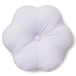 Dormify Masie Velvet Flower Shaped Pillow, White