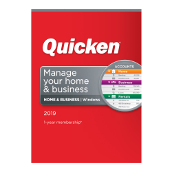 Quicken® Home & Business 2019 Personal Finance Software, For PC, Disc