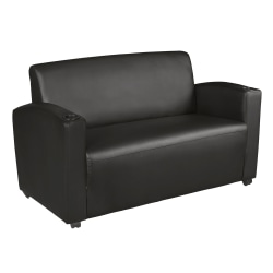 Regency Supernova Loveseat, 33"H x 56"W x 29"D, Black, 7702BK