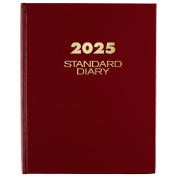 2025 AT-A-GLANCE® Standard Diary Daily Diary, 7-1/2" x 9-1/2", Red, January To December