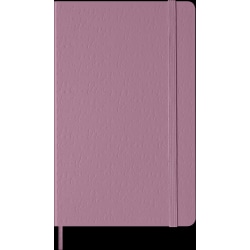 Moleskine Colored Patterned Hard Cover Notebook, 5" x 8-1/4", Ruled/Lined, Majestic Pink, Total Qty 1