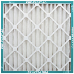 AAF Flanders Pleated Air Filters, 24"H x 2"W x 24"D, White, Pack Of 12 Filters