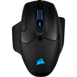 Corsair DARK CORE RGB PRO SE Wireless Gaming Mouse - Optical - Cable/Wireless - Bluetooth/Radio Frequency - 2.40 GHz - Black - USB Type A - 18000 dpi - 8 Button(s)