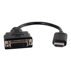 C2G HDMI to DVI-D Adapter - HDMI to Single Link DVI-D Converter - M/F - Video converter - HDMI - DVI - black