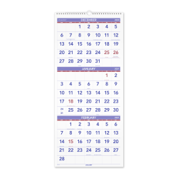 AT-A-GLANCE® Business Monthly Wall Calendar, 12" x 27", January To December 2021, PM1128