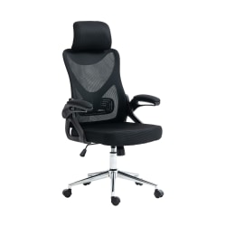 Techni Mobili Ergonomic Mesh High-Back Executive Office Chair, Black