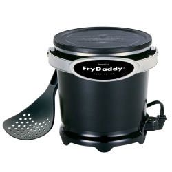 Presto!™ FryDaddy Electric Deep Fryer, 13-1/2"H x 15-1/2"W x 15-1/2"D, Black