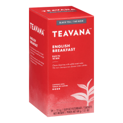 Teavana English Breakfast Black Tea Bags, 0.09 Oz, Box Of 24