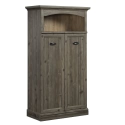 Sauder Sonnet Springs 34"W 2-Door Accent Storage Cabinet, Pebble Pine/Khaki Pine