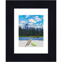 Amanti Art Shiplap Wood Picture Frame, Opening Size 15" x 18" (Matted To 11" x 14"), Navy