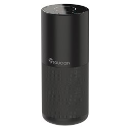 Toucan 5-Watt Conference Speakerphone With 4 Built-In Microphones, 8.75"H x 5.5"W x 3.75"D, Black, TCS100KU