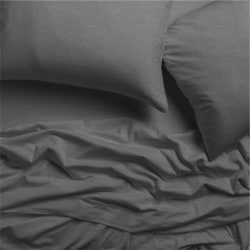 Dormify Rowan Super Soft T-Shirt Jersey Sheet Set, Full, Charcoal Gray