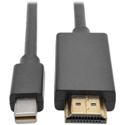 Eaton Tripp Lite Series Mini DisplayPort to HDMI Active Adapter Cable (M/M), 1080p, 3 ft. (0.9 m) - Adapter cable - P586003HDMI