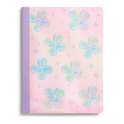 Eccolo CompBook, 7" x 9", 1 Subject, College Rule, 80 Sheets, 3D Daisies