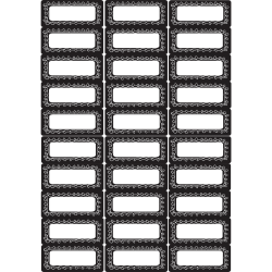 Ashley Productions Die-Cut Magnetic Foam Chalk Loop Labels/Nameplates, 30 Per Pack, Set Of 3 Packs