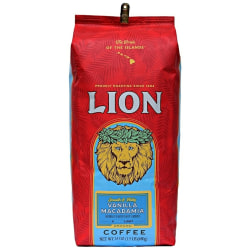 Lion Ground Coffee, Vanilla Macadamia, 24 Oz
