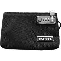 Vaultz Accessories Pouch, 7" x 10", Black