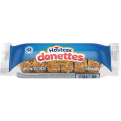Hostess Crumb Donettes, Mini Donuts, Crumb Topped, Soft Cake Donuts, 4oz