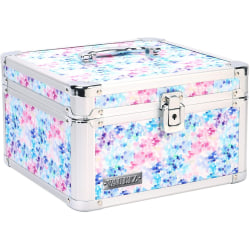 Vaultz Divided Storage Square, 6-1/4"H x 10-1/4"W x 10-1/4"L, Watercolor Pink