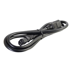 C2G 6ft 14AWG 250 Volt Power Cord (IEC C14 to IEC C15) - Power cable - IEC 60320 C15 to IEC 60320 C14 - AC 250 V - 6 ft - black