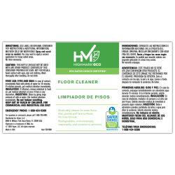 Highmark® Secondary Label, Floor Cleaner, 3-3/4" x 7"