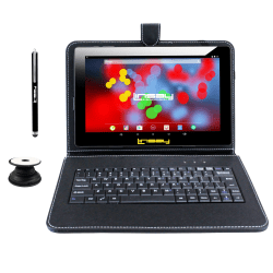 Linsay F10IPS Tablet, 10.1" Screen, 2GB Memory, 32GB Storage, Android 12, Black Keyboard
