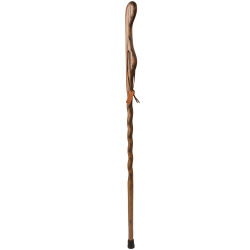 Brazos Walking Sticks™ Hitchhiker Twisted Oak Walking Stick, 55", Brown