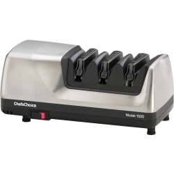 Edgecraft Chef's Choice AngleSelect Professional Electric Knife Sharpener, Black/Silver