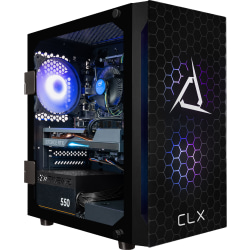 CLX SET Gaming Desktop PC, Intel® Core™ i5, 16GB Memory, 500GB Solid State Drive/2TB Hard Drive, Windows® 11