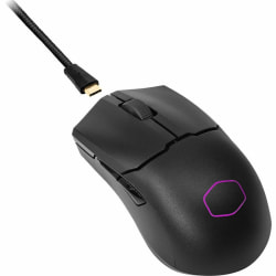 Cooler Master MM712 Gaming Mouse - Optical - Cable/Wireless - Bluetooth - 2.40 GHz - Rechargeable - Black - 19000 dpi - 6 Button(s) - Right-handed