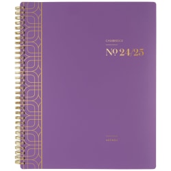 2024-2025 Cambridge® WorkStyle® Balance Weekly/Monthly Academic Planner, 8-1/2" x 11", Purple Swirl, July 2024 To June 2025, 1606-905A-19