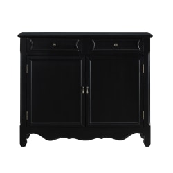 Powell Balfour 2-Door Console Table, 36-1/4"H x 41"W x 11"D, Black