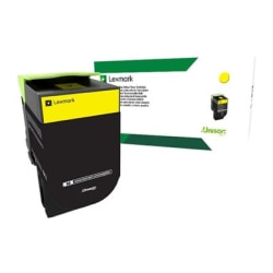 Lexmark 80C0SYG Original Standard Yield Laser Toner Cartridge, Yellow