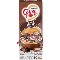Nestlé® Coffee-mate® Liquid Creamer, Café Mocha Flavor, 0.37 Oz Single Serve x 50