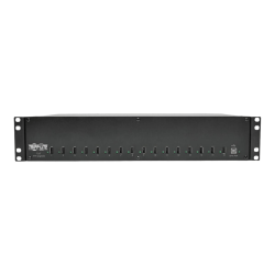 Tripp Lite 16-Port USB Charging Station with Syncing, 230V, 5V 40A (200W) USB Charger Output, 2U Rack-Mount - Charging station - 200 Watt - 40 A - 16 output connectors (16 x 4 pin USB Type A) - black - United Kingdom