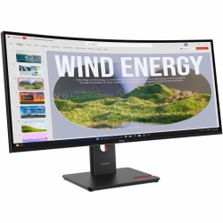 Lenovo ThinkVision T34WD-40 34" Class UW-QHD Curved Screen LED Monitor