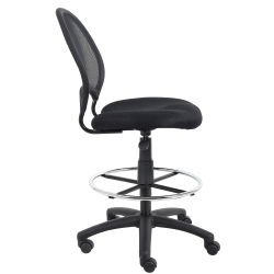 Boss Office Products Mesh Drafting Stool, Black