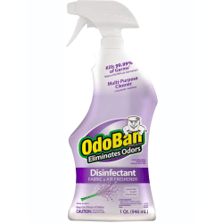 OdoBan Odor Eliminator Disinfectant Spray, Lavender Scent, 32 Oz Bottle