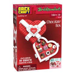 Brickcraft Box Of Chocolates Brick Building Kit, Set Of 133 Pieces