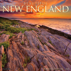 2026 Willow Creek Press Scenic Monthly Wall Calendar, 12" x 12", Beautiful New England, January To December, 50163