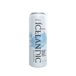 Icelandic Glacial Water, Unflavored, 11.1 Oz, Pack Of 10 Cans